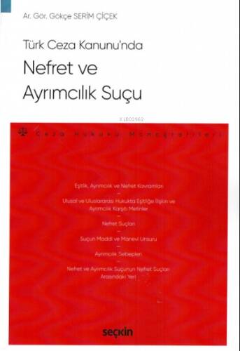 Türk Ceza Kanunu'nda Nefret ve Ayrımcılık Suçu - 1