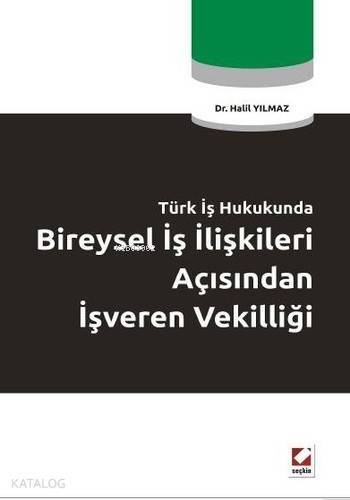 Türk İş Hukukunda Bireysel İş İlişkileri Açısından İşveren Vekilliği - 1