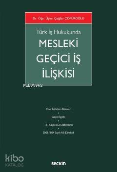 Türk İş HukukundaMesleki Geçici İş İlişkisi - 1