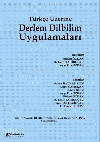 Türkçe Üzerine Derlem Dilbilim Uygulamaları - 1