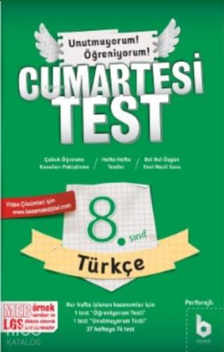 Türkçe;Cumartesi Test - 1