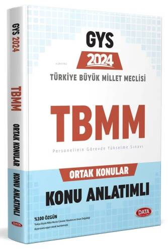 Türkiye Büyük Millet Meclisi (TBMM) GYS Ortak Konular Konu Anlatımlı - 1