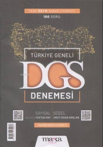 Türkiye Geneli DGS Denemesi Marka Yayınları - 1