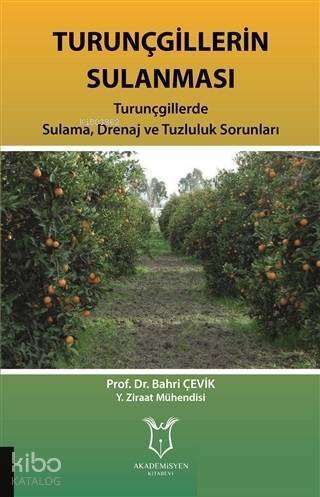 Turunçgillerin Sulanması; Turunçgillerde Sulama Drenaj ve Tuzluluk Sorunları - 1