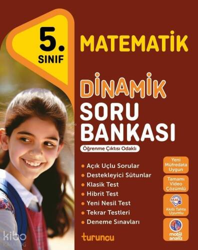 Turuncu 5. Sınıf Dinamik Matematik Soru Bankası - 1