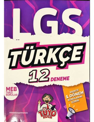 Tüyo Hoca LGS 8. Sınıf (1. DÖNEM) Türkçe 12 Deneme - 1