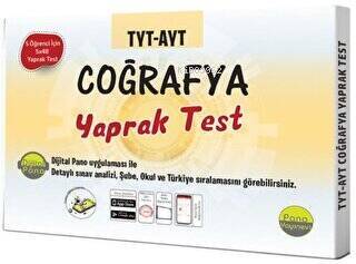 TYT-AYT Coğrafya Yaprak Testleri (Kutu Test 5 öğrenci için 5x48 Adet) - 1