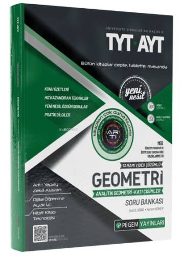 TYT-AYT Geometri Analitik Geometri-Katı Cisimler Soru Bankası - 1