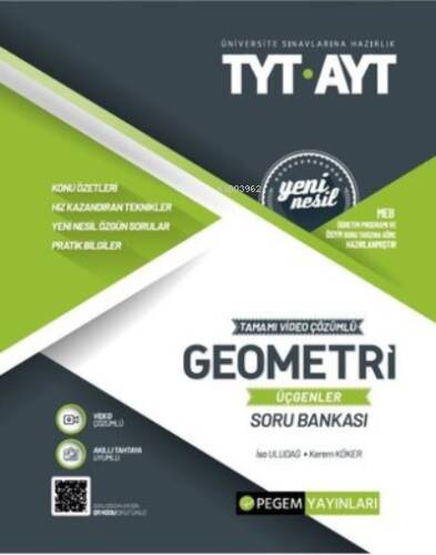 TYT AYT Geometri Soru Bankası - Üçgenler - 1