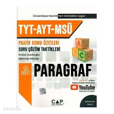 TYT AYT MSÜ ÜNİV. HAZIRLIK PARAGRAF 2022 - 1