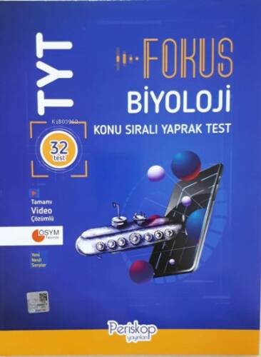 TYT Biyoloji Fokus Konu Sıralı Yaprak Test - 1