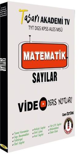 TYT DGS KPSS ALES MSÜ Matematik Sayılar Video Ders Notları Tasarı Eğitim Yayınları - 1