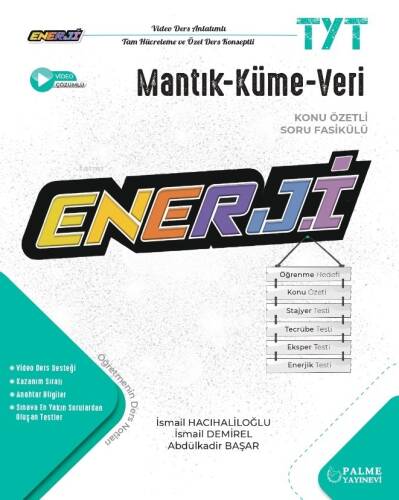 TYT Enerji Mantık-Küme-Veri Konu Özetli Soru Fasikülü - 1