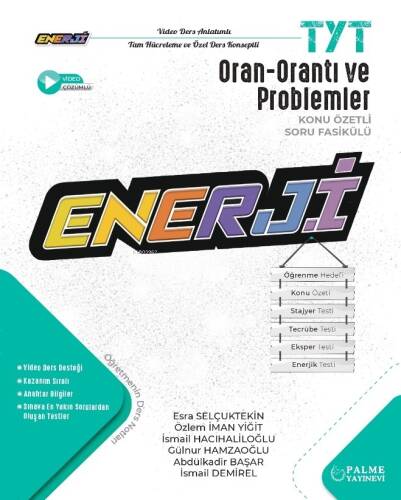 TYT Enerji Oran-Orantı Ve Problemler Konu Özetli Soru Fasikülü - 1