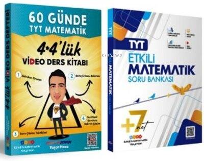 TYT Etkili Matematik Soru Bankası - 60 Günde TYT Matematik 4x4`lük Video Ders Kitabı Etkili Matematik - 1