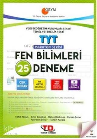 TYT Fen Bilimleri 15 Deneme Maraton Serisi - 1