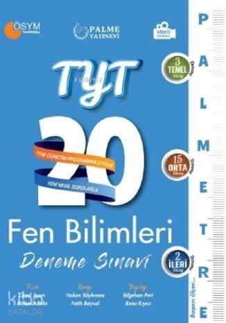 TYT Fen Bilimleri 20 Deneme Sınavı; (Palmetre Serisi) - 1