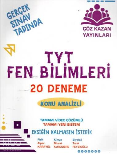 TYT Fen Bilimleri 20'li Deneme Sınavı-Konu Analizl - 1