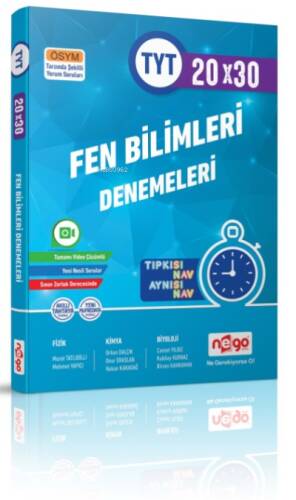 TYT Fen Bilimleri Tamamı Video Çözümlü 20x30 Branş Deneme - 1