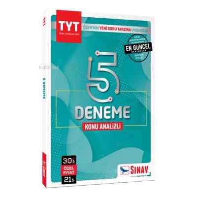 TYT Konu Analizli 5 Deneme Sınav Yayınları - 1