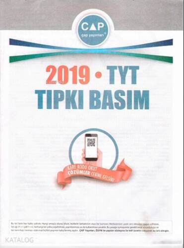 Tyt Tıpkı Basım 2019 -2020 - 1