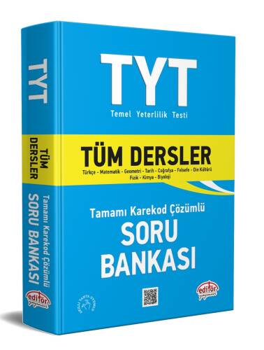 TYT Tüm Dersler Tamamı Çözümlü Soru Bankası - 1