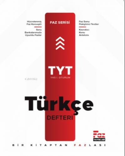 TYT Türkçe Defteri Faz Yayınları - 1