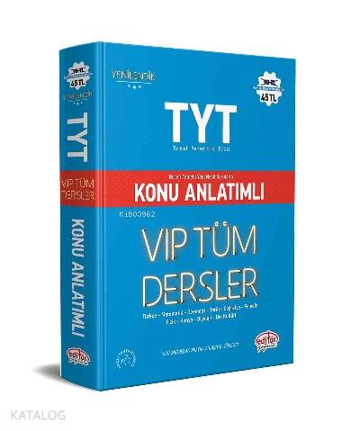 TYT VIP Tüm Dersler Konu Anlatımlı - 1