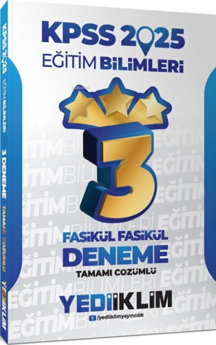 2025 KPSS Eğitim Bilimleri Tamamı Çözümlü Fasikül Fasikül 3 Yıldız Den