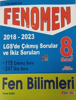 8. Sınıf LGS Fen Bilimleri Çıkmış ve İkiz Sorular 2018-2023 - Kitapiks