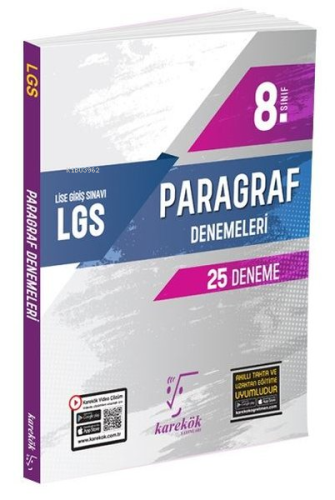 8.Sınıf LGS Paragraf 25 Deneme - Kitapiks.com