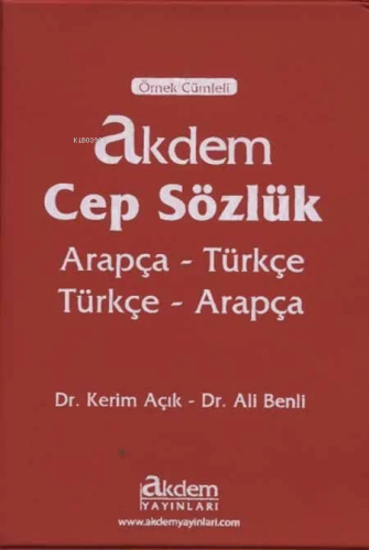 Akdem Cep Sözlük; Arapça Türkçe - Türkçe Arapça - Kitapiks.com