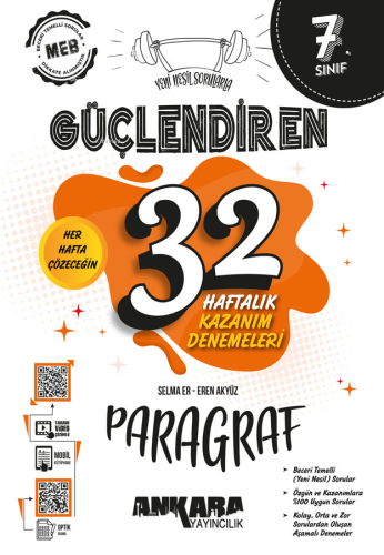 Ankara Yayıncılık 7. Sınıf Güçlendiren 32 Haftalık Paragraf Kazanım De