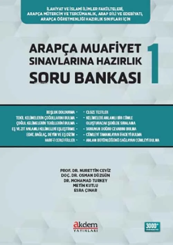 Arapça Muafiyet Sınavlarına Hazırlık Soru Bankası 1 - Kitapiks.com