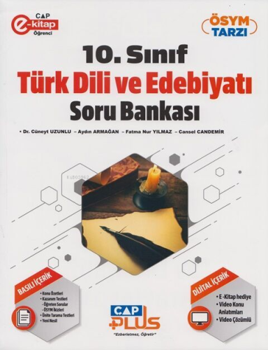 Çap Yayınları 10. Sınıf Türk Dili ve Edebiyatı Plus Soru Bankası - Kit