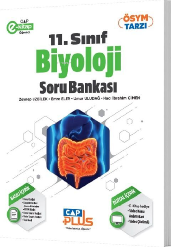 Çap Yayınları 11. Sınıf Anadolu Biyoloji Plus Soru Bankası - Kitapiks.