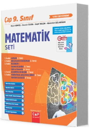 Çap Yayınları 9. Sınıf Matematik Seti - Kitapiks.com