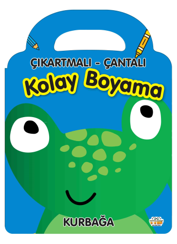 Çıkartmalı Çantalı Kolay Boyama - Kurbağa - Kitapiks.com