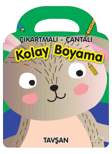 Çıkartmalı Çantalı Kolay Boyama - Tavşan - Kitapiks.com