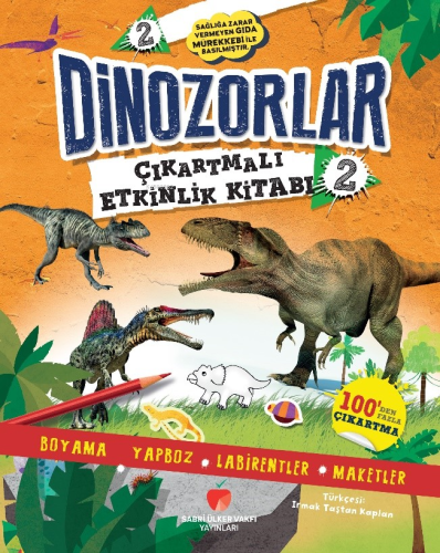 Dinozorlar Çıkartmalı Etkinlik Kitabı 2 - Kitapiks.com