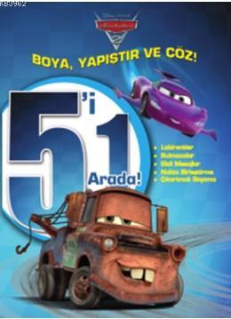 Disney Arabalar 5'i 1 Arada - Boya Yapıştır Çöz - Kitapiks.com