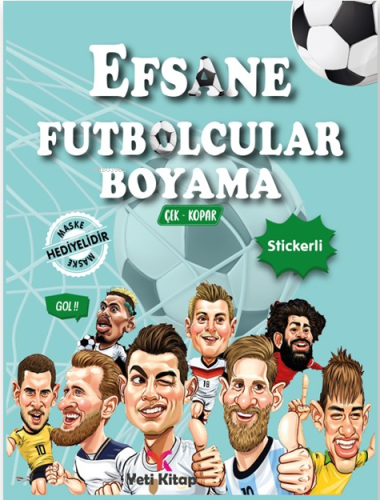 Efsane Futbolcular Boyama Kitabı - Kitapiks.com