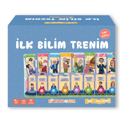 İlk Bilim Trenim - Cırt Cırtlı Yapboz ve Kitap Seti - Kitapiks.com