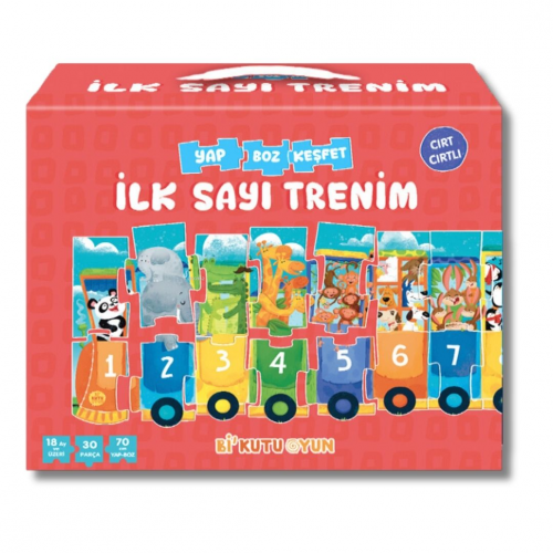 İlk Sayı Trenim - Cırt Cırtlı Yapboz ve Kitap Seti - Kitapiks.com