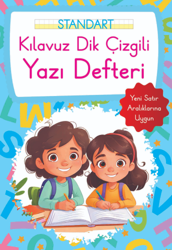 Kılavuz Dik Çizgili Yazı Defteri Küçük Boy - Mavi - Kitapiks.com