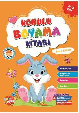 Konulu Boyama Kitabı Serisi-Sarı Kitap 2-3 Yaş - Kitapiks.com