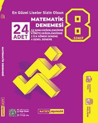 Matsev Yayıncılık 8. Sınıf 24’lü Matematik Denemesi - Kitapiks.com