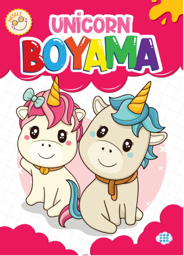 Neşeli Unicorn Boyama - Kitapiks.com