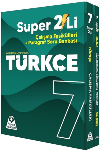 Örnek Akademi 7. Sınıf Süper İkili Türkçe Seti - Kitapiks.com