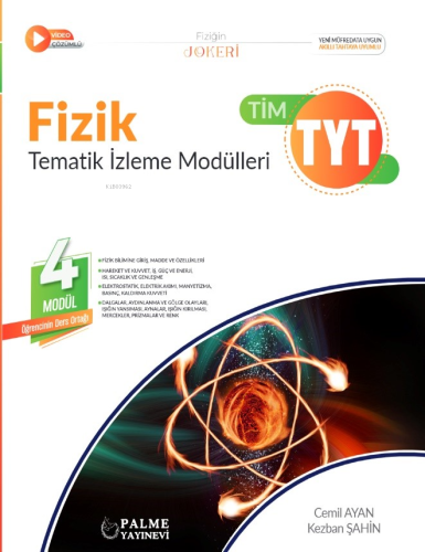 Palme Yayınevi TYT Fizik Tim Tematik İzleme Modülleri 4 Modül - Kitapi